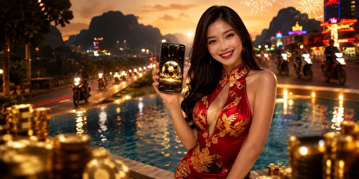 Người dùng tại Ninh Bình đặt cược bóng đá trực tuyến qua điện thoại vào buổi tối